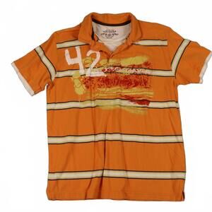Y2K Arizona Jean‎ Company youth boys orange polo tee